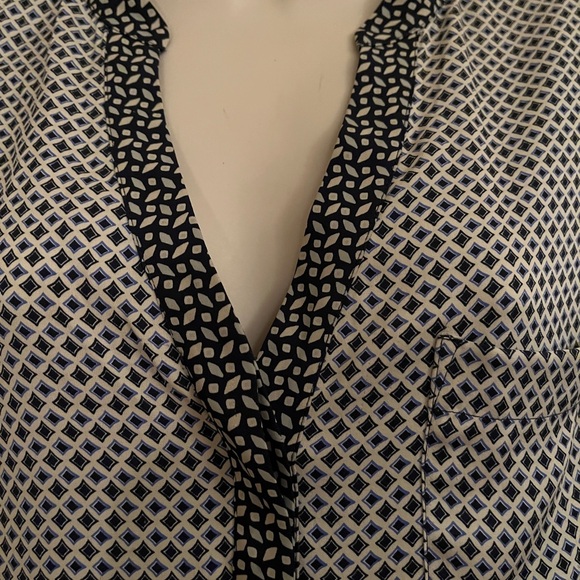 Joie Long Sleeve Blouse with Contrasting Collar and Cuffs - Picture 2 of 8